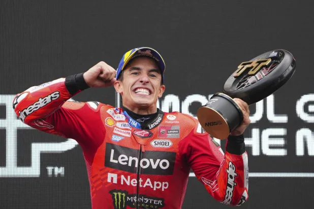 مارك ماركيز يتألق في آسن (أ.ب)