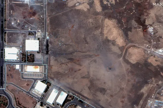 جانب من القصف الأميركي على منشآت إيران النووية (رويترز)