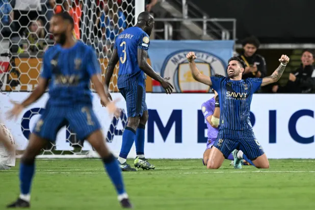 ضرب الفريق السعودي موعداً مع فلوميننسي البرازيلي (أ.ف.ب)