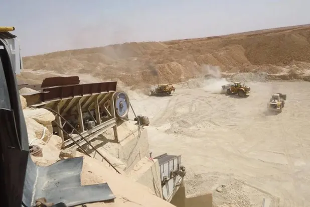 أحد المناجم في سوريا (إكس)