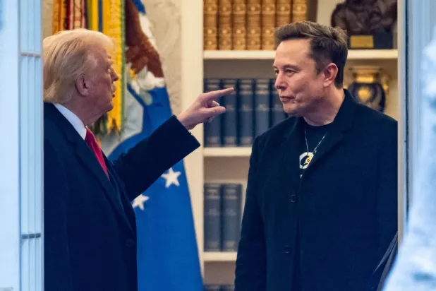 Trump ve Musk 14 Mart 2025'te Beyaz Saray'da (AFP)