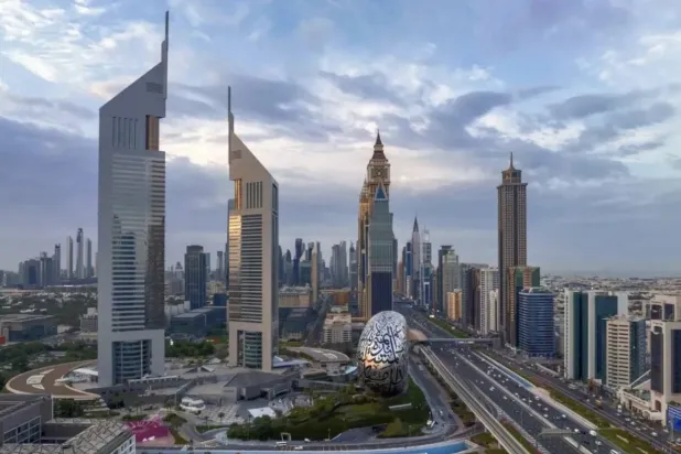 جانب من مدينة دبي الإماراتية (الشرق الأوسط)