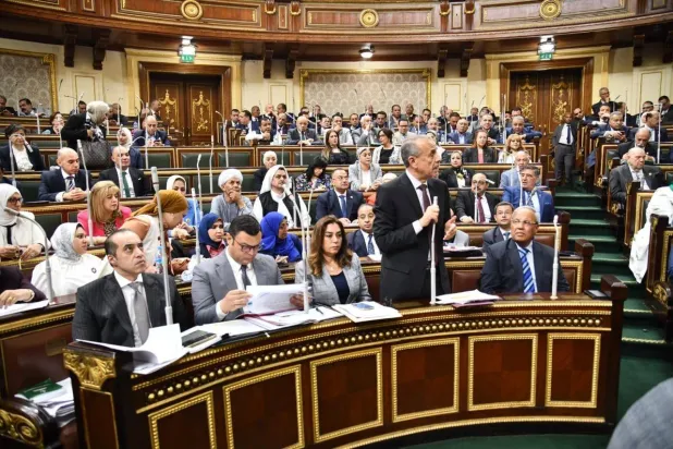 جانب من مناقشات قانون «الإيجار القديم» داخل مجلس النواب المصري يوم الأربعاء (مجلس النواب)