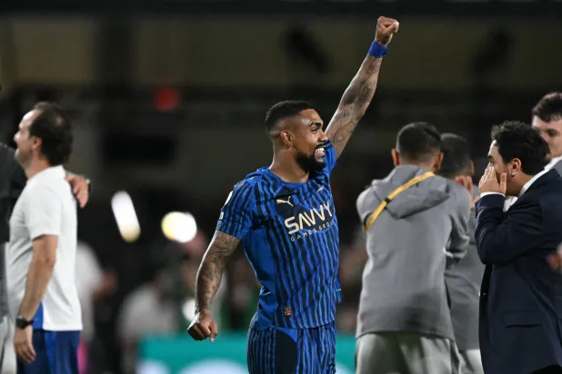 الجناح البرازيلي مالكوم نجم الهلال السعودي (أ.ف.ب)