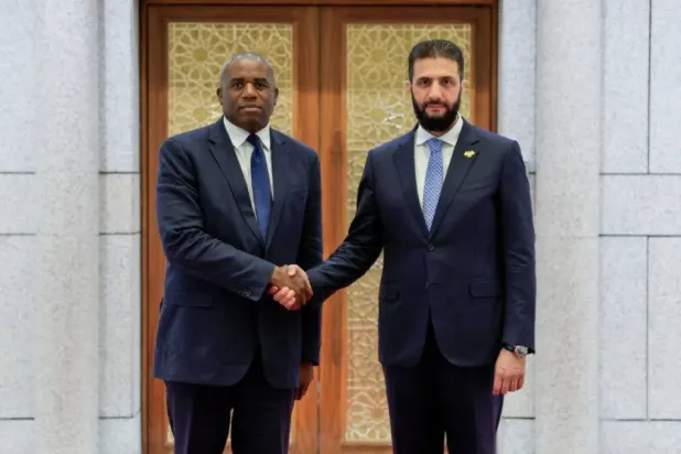 Şara'a, Şam'da İngiliz Dışişleri Bakanı David Lammy'yi kabul etti (SANA)