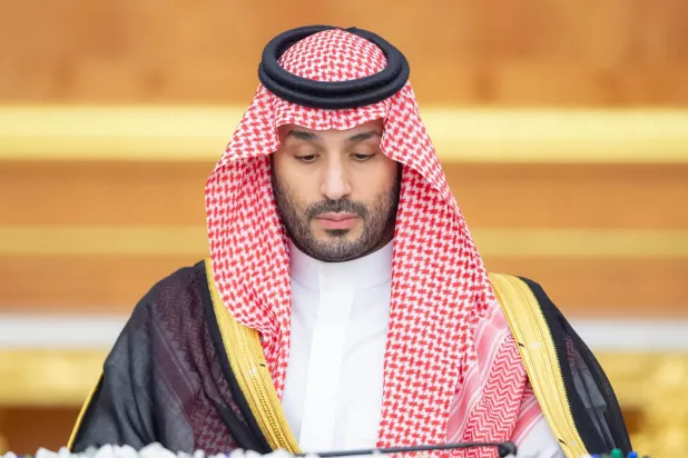 الأمير محمد بن سلمان مترئساً جلسة مجلس الوزراء في جدة الثلاثاء (واس)