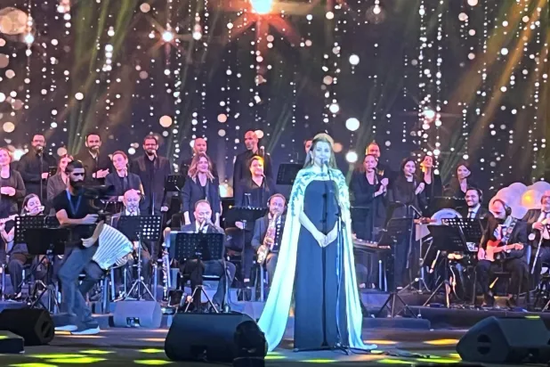 قدّمت ماجدة الرومي مجموعة من أغانيها الشهيرة (الشرق الأوسط)