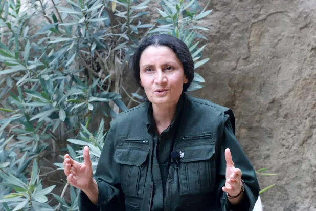 بسي هوزات القيادية بحزب العمال الكردستاني (أ.ف.ب)