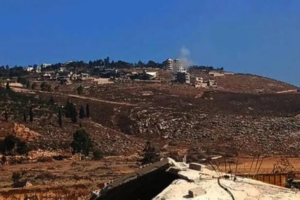 صورة للقصف الإسرائيلي على الخيام جنوب لبنان (إكس)