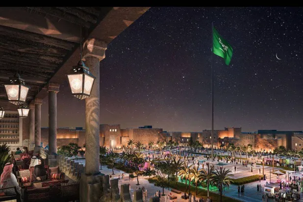 منطقة الدرعية التاريخية بالرياض (الشرق الأوسط)