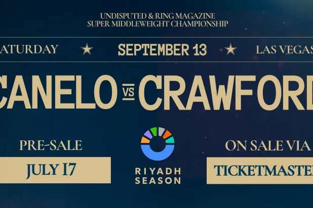 سيقام النزال يوم 13 سبتمبر المقبل بمدينة لاس فيغاس