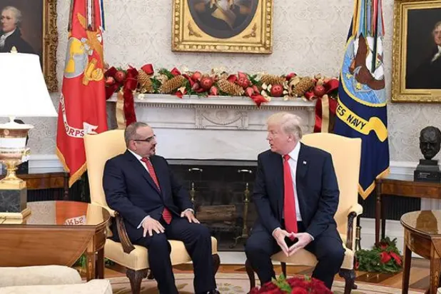 Bahreyn Veliaht Prensi, Trump ile önceki görüşmesinde (Arşiv)