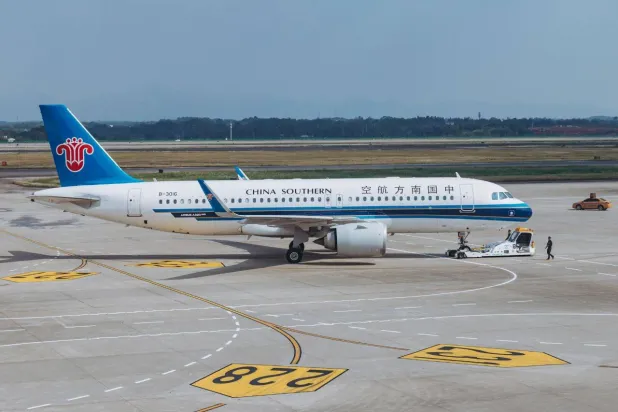 إحدى طائرات شركة «خطوط جنوب الصين الجوية» (الشرق الأوسط)
