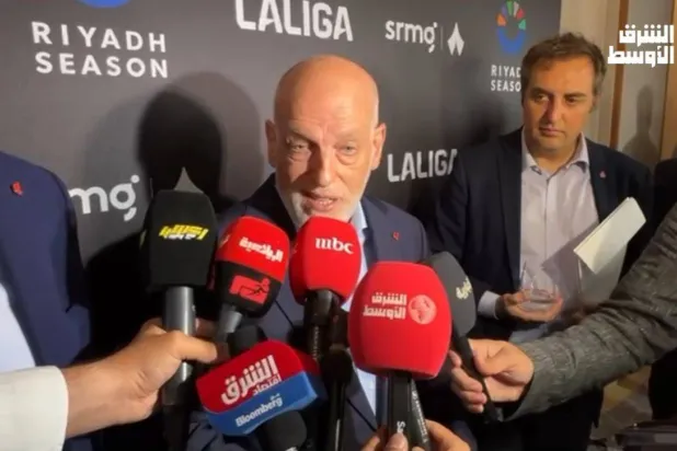 خافيير تيباس رئيس رابطة الدوري الإسباني لكرة القدم (الشرق الأوسط) 