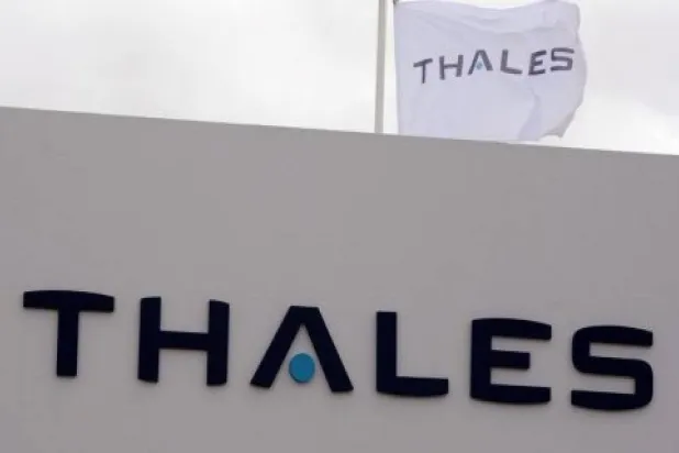 شعار شركة «تاليس» الفرنسية (الشرق الأوسط)