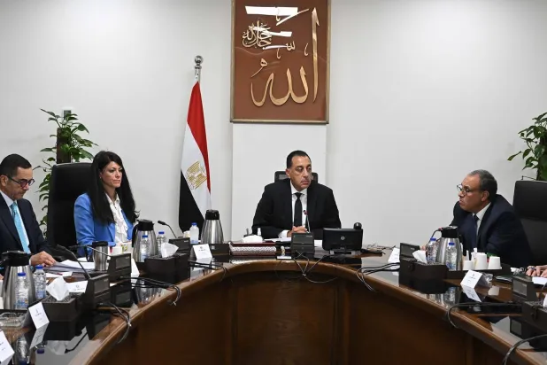 مدبولي خلال اجتماعه مع مجموعة من الوزراء لتعزيز العلاقات الاقتصادية بين مصر وأميركا (رئاسة مجلس الوزراء المصري)