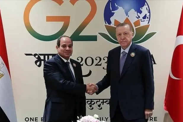 Cumhurbaşkanı Recep Tayyip Erdoğan ve Mısır Cumhurbaşkanı Abdulfettah Sisi G20 Zirvesi çerçevesinde bir araya geldi. (Arşiv - Türkiye Cumhurbaşkanlığı)