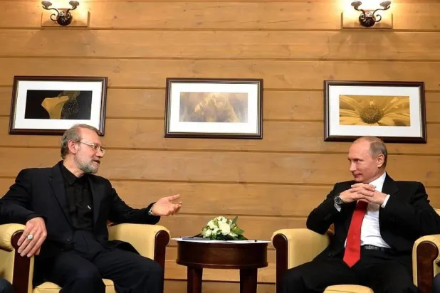 Russian President Vladimir Putin held a meeting with Ali Larijani, top adviser to Iran’s supreme leader on nuclear issues (The Kremlin) 