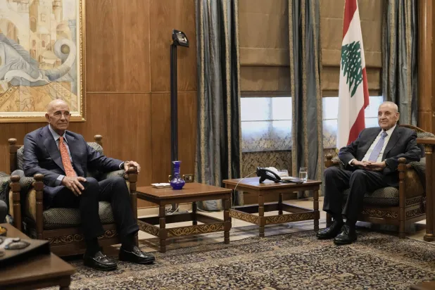 برّاك: الاجتماع مع رئيس مجلس النواب اللبناني «ممتاز»