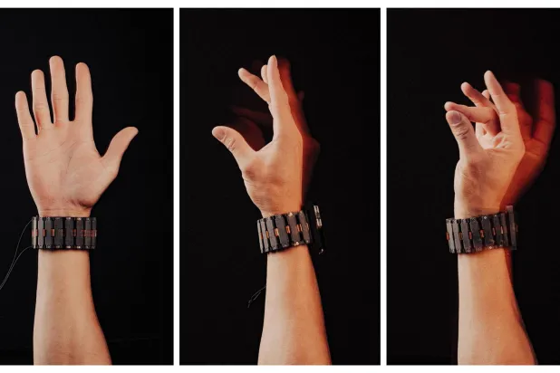 سوار معصم للتحكم في أجهزة الكمبيوتر بحركات اليد