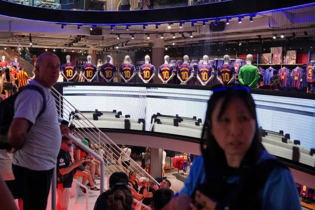 برشلونة لن يذهب إلى اليابان للالتقاء بمشجعيه هناك لأسباب تعاقدية (أ.ف.ب)