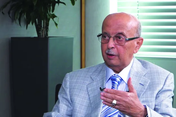 أبو بكر القربي خلال المقابلة (الشرق الأوسط)