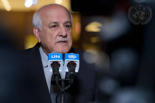 المندوب الفلسطيني لدى الأمم المتحدة رياض منصور (الأمم المتحدة)