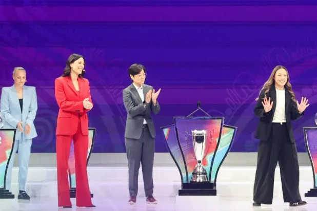 جانب من قرعة كأس آسيا للسيدات (الاتحاد الآسيوي)