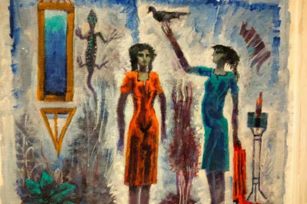 الطابع التأثيري والسريالي يظهر في أعمال المعرض (الشرق الأوسط)