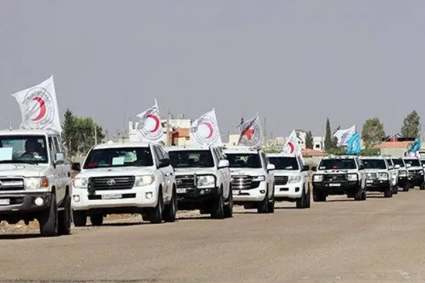 Süveyde'ye yardım konvoyu  (SANA)