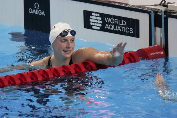 السبّاحة الأميركية كاتي ليديكي (أ.ب)