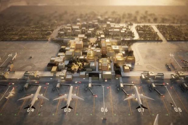 تصميم «فوستر» لمطار أبها الدولي (موقع الشركة الإلكتروني)