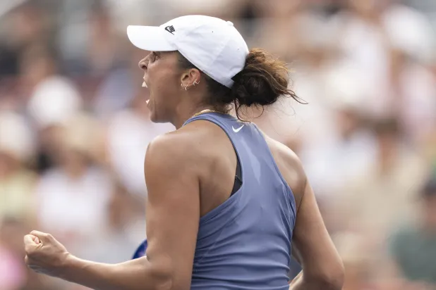 الأميركية ماديسون كيز تتألق في «مونتريال» (أ.ب) 