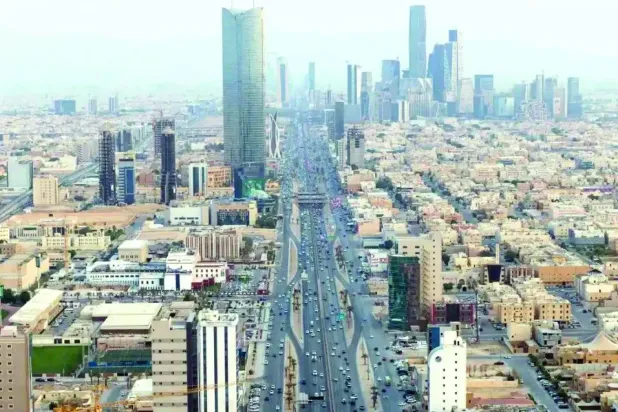 Suudi Arabistan'ın başkenti Riyad'dan bir görünüm, (Şarkul’l Avsat)