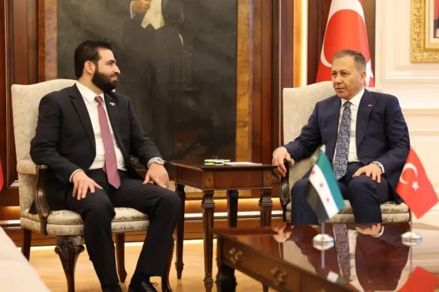 İçişleri Bakanı Ali Yerlikaya Ankara'da Suriye İçişleri Bakanı Enes Hattab ile bir araya geldi (SANA)