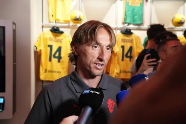 الكرواتي لوكا مودريتش لاعب ميلان الجديد (د.ب.أ)