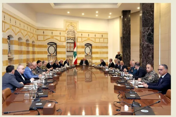 الرئيس اللبناني جوزيف عون يترأس اجتماعاً سابقاً لـ«المجلس الأعلى للدفاع»... (أرشيفية - الوكالة الوطنية)