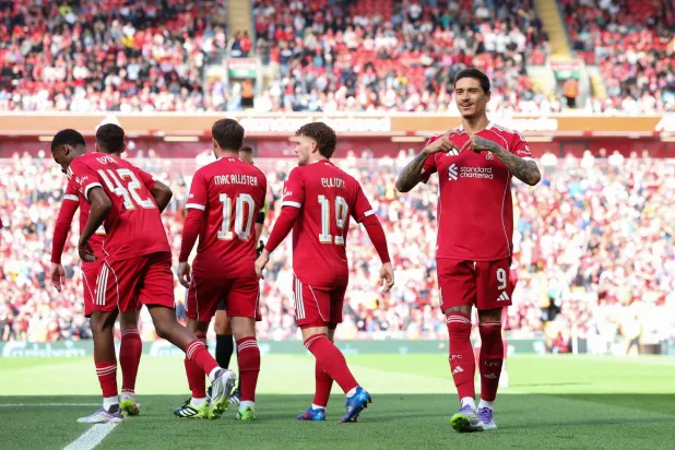 لم تكن رحلة نونيز مثالية مع ليفربول (إ.ب.أ)