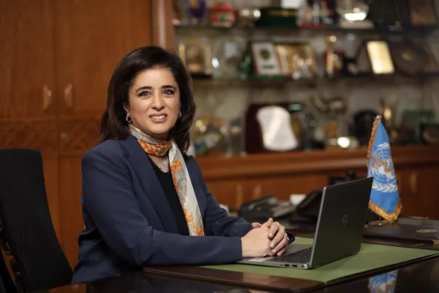 Dr. Hanan Balkhy, WHO Regional Director for the Eastern Mediterranean. (Asharq Al-Awsat) 