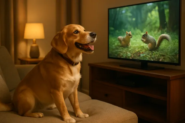 تختبر الكلاب عالماً ذا معنى مليئاً بالأشياء عندما تشاهد التلفزيون وفقاً للدراسة
