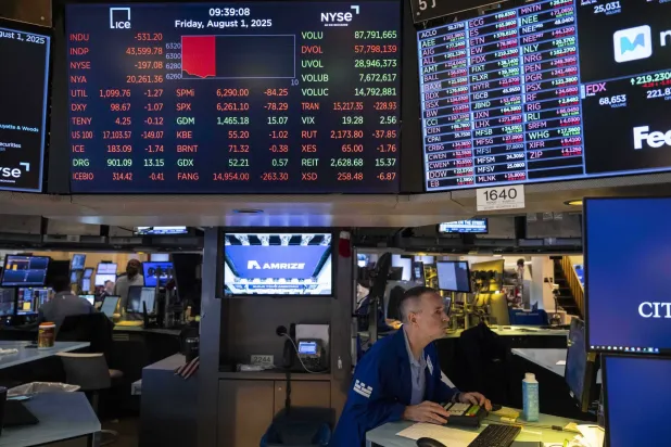 من داخل بورصة نيويورك (أ.ب)