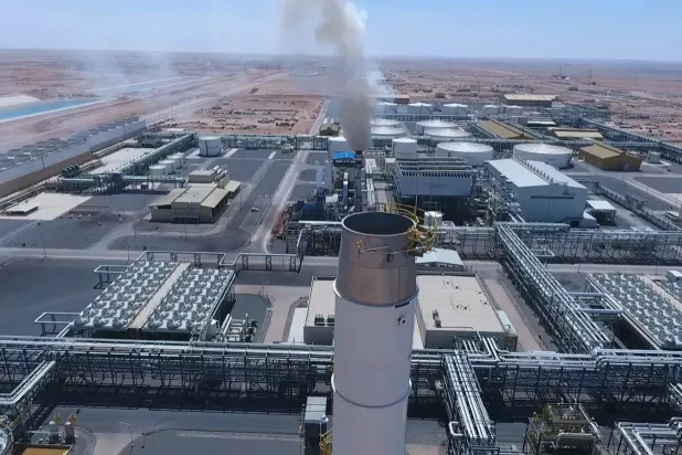 Suudi Arabistan Madencilik Şirketi'nin (Ma'aden) fabrikalarından biri (Şarku'l Avsat)