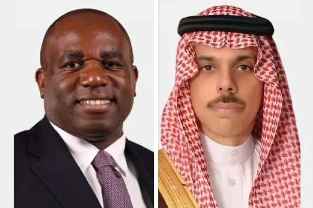 Prens Faysal bin Ferhan ve Bakan David Lammy (Suudi Arabistan Dışişleri Bakanlığı)