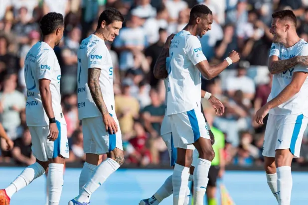 فرحة هلالية بأحد الأهداف (موقع النادي)