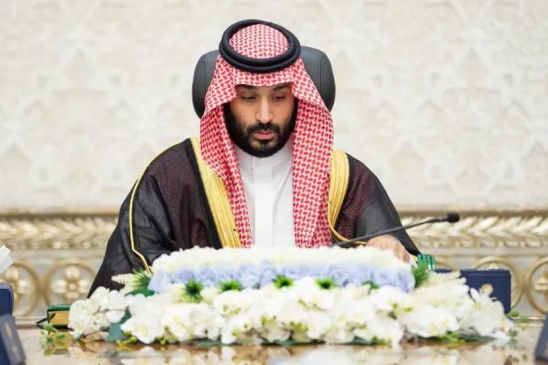 الأمير محمد بن سلمان ولي العهد خلال ترؤسه جلسة مجلس الوزراء في نيوم (واس)