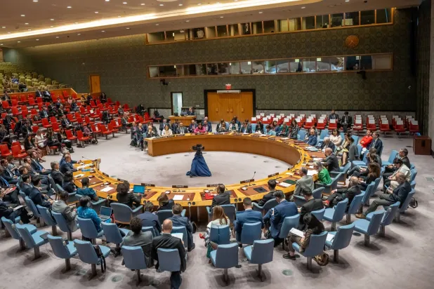خلال اجتماع لمجلس الأمن في نيويورك (د.ب.أ)