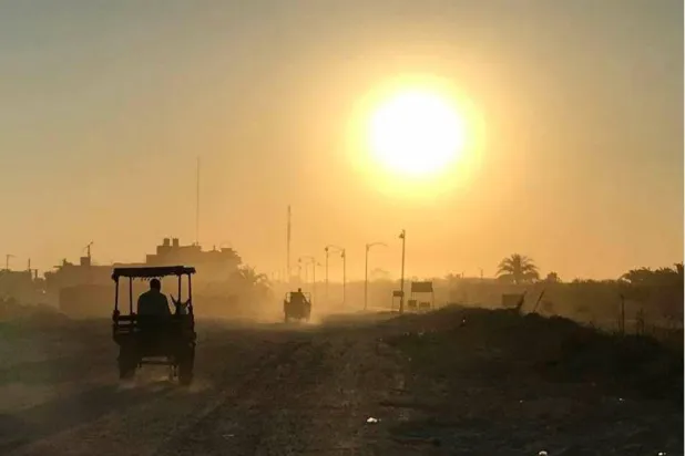 الحرارة المرتفعة سيطرت على مدن جنوبية (تصوير: عبد الفتاح فرج)
