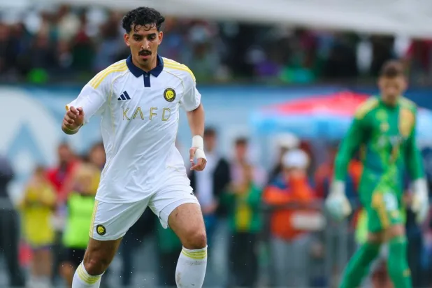 نادر الشراري في إحدى وديات النصر الصيفية (نادي النصر)