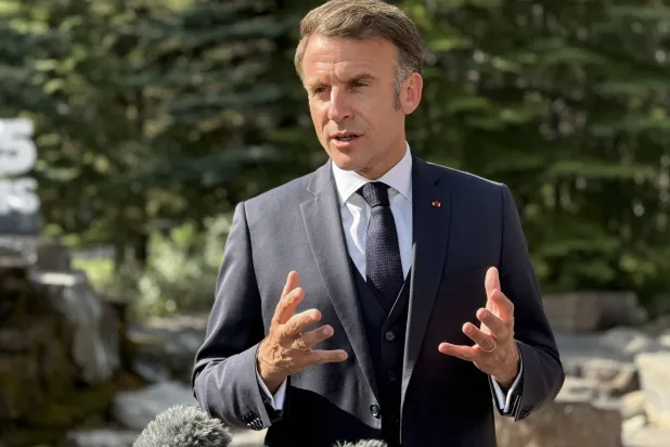 الرئيس الفرنسي إيمانويل ماكرون (د.ب.أ)