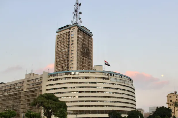 مبنى «ماسبيرو» الشهير بالقاهرة (الشرق الأوسط)
